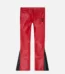 Valabasas Cerniera Red Stacked Flare Jeans Leather