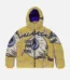 Valabasas Iq Yellow Tapestry Puffer Jacket