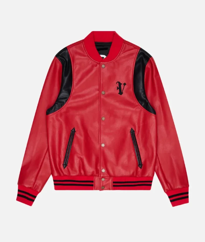 Valabasas Unaversita Red Leather Jacket