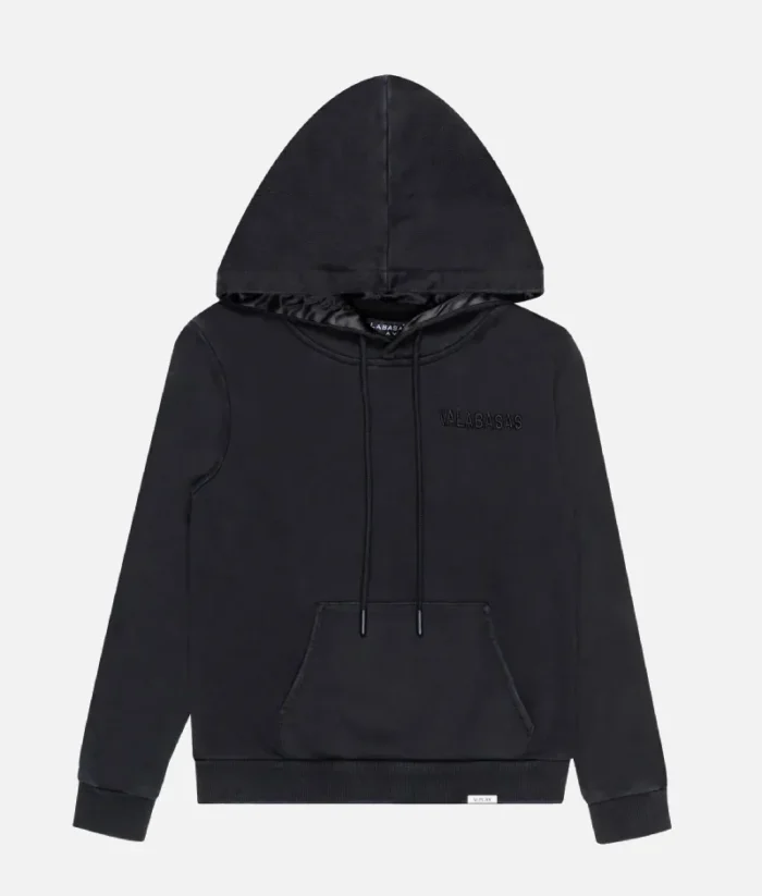 Valabasas Vintage Black Fleece Hoodie