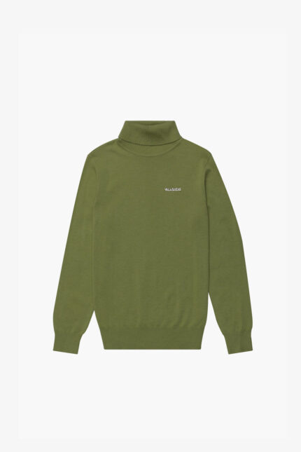 "PRESTANZA" GRASS GREEN TURTLE NECK