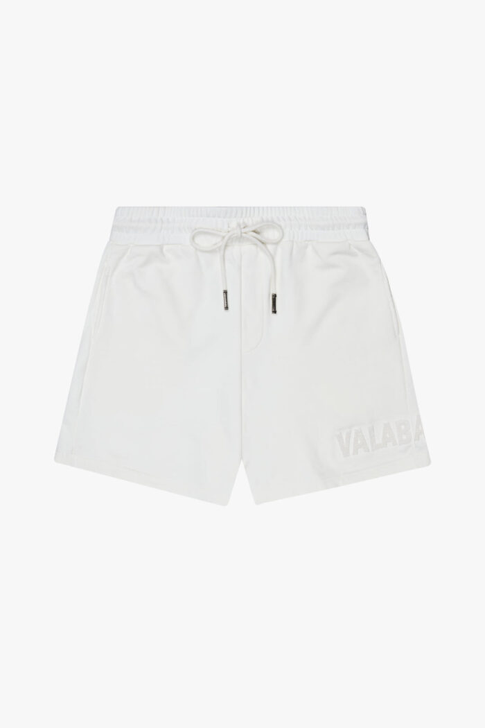 "BLOOM" VINTAGE WHITE WOVEN SHORTS